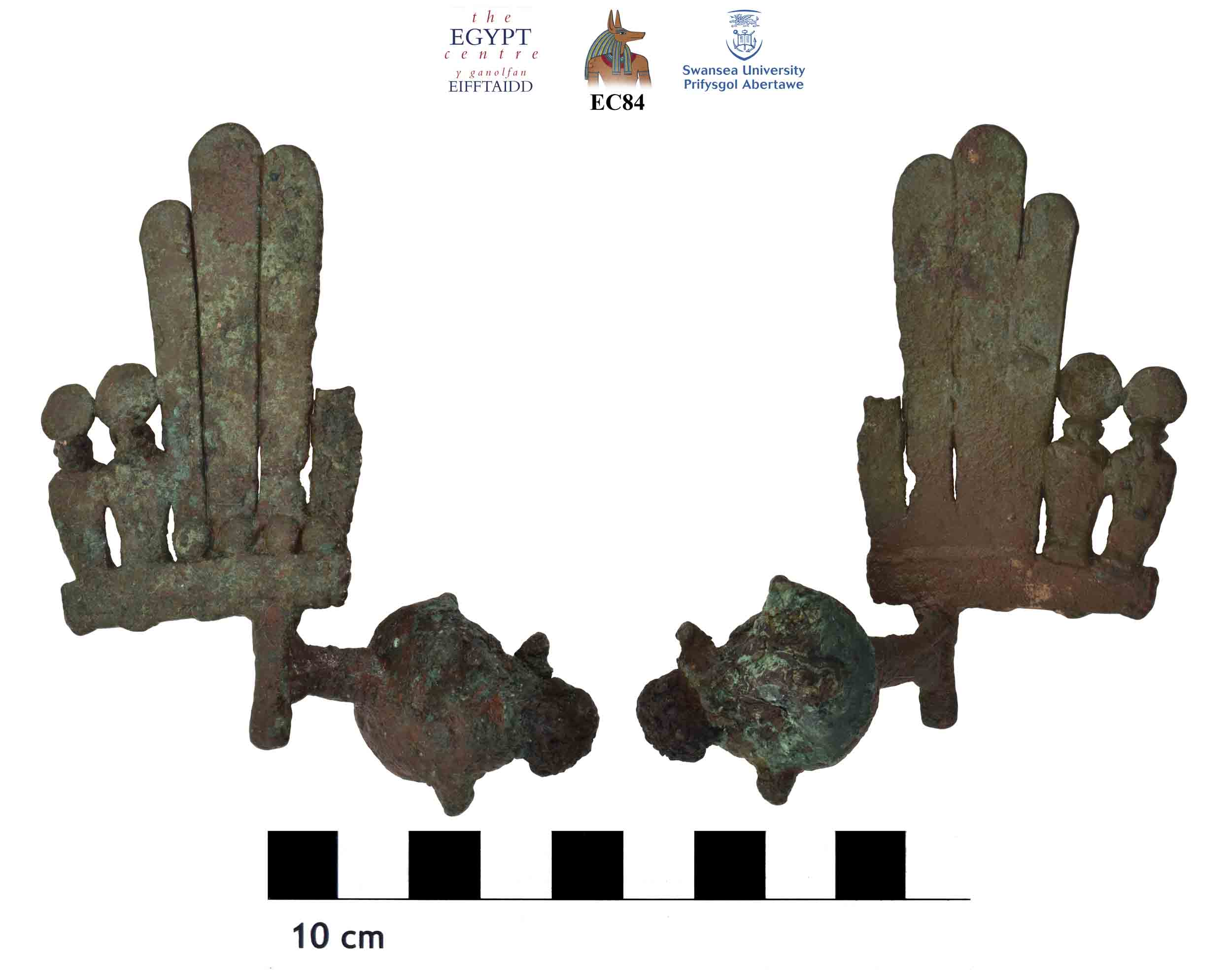 Image for: Copper alloy headdress from a statue